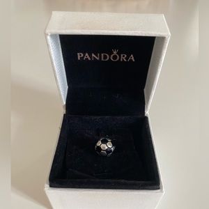 Retired and authentic Soccer Ball Pandora Charm